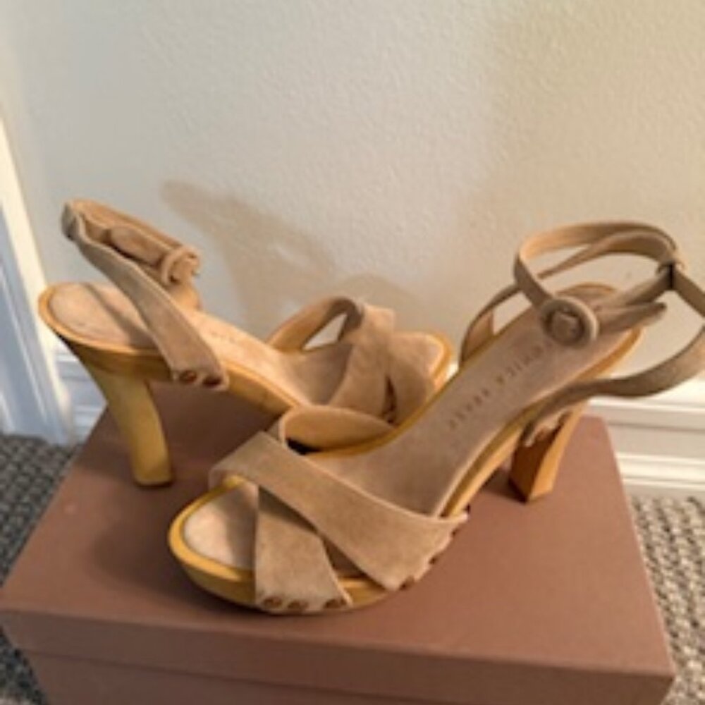 VERONICA BEARD Lamont Suede Platform Sandals